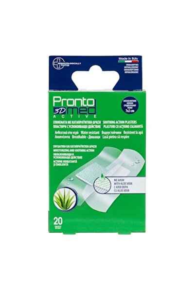 MYONNA IT & E- COMMERCE Aloe Adhesive Plasters ProntoMed, Water-Resistant, 7x2 cm, Pack of 20