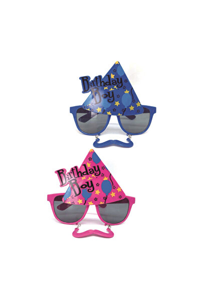 Mirific Party Set de 2 pahare de petrecere - Albastru, Roșu, „Băiat de ziua d...