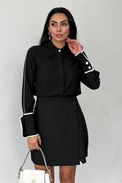 Emel Yıldız Short Black Skirt