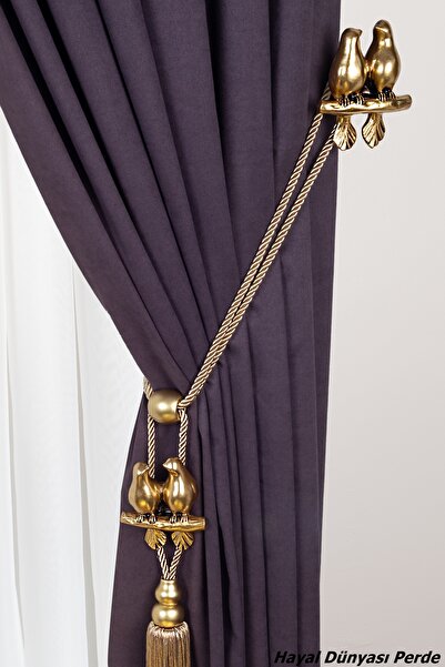 Hayal Dünyası Özel Tasarım Kuş Detaylı Dekoratif Renso ve Braçol Takım