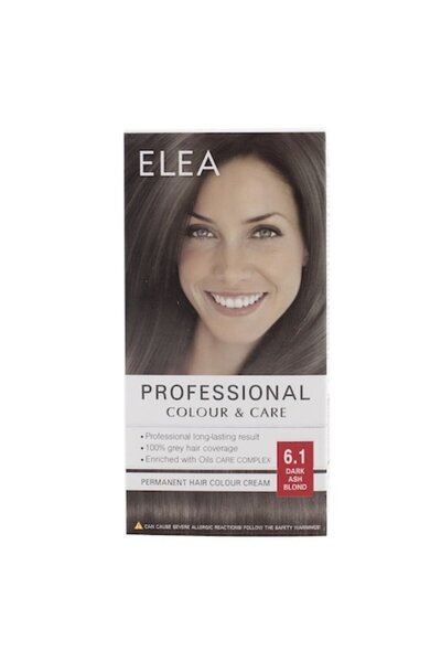 Elea Professional Hair Dye 6.1 Dark Ash Blonde, 123 ml