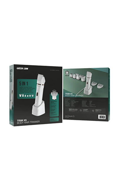 Green Lion Trim X5 Body Hair Trimmer - White