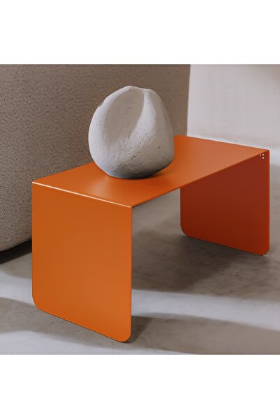 VoomeDesign Pastel Minimalist Metal Yan Sehpa | Modern Dekoratif Salon & Ofis...