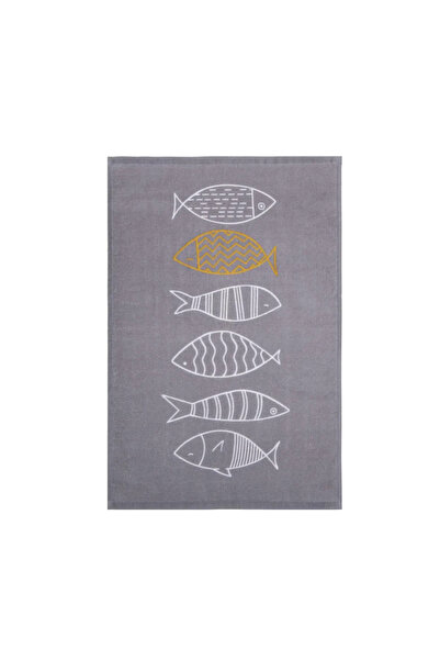 Nef Nef Homeware Velour Fish Style kitchen towel 40x60 Grey