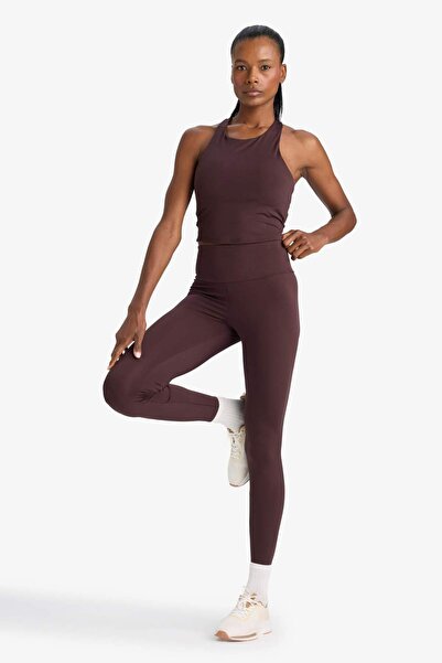 DeFacto Defactofit Shaping / Sculpting High Waist Flexible Fabric Basic Sports Leggings B4147Ax25Au