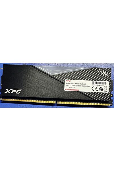 XPG 16GB DDR5 7200Mhz CL34 RGB Pc Ram Lancer AX5U7200C3 MASAÜSTÜ RAM BELLEK