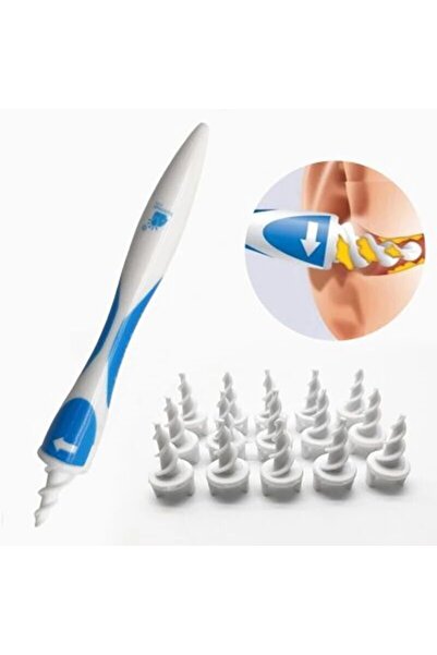 Twinkle Mart Ear Cleaner Soft Silicone Ear Wax Remover with 16 Replacement Spiral Tips