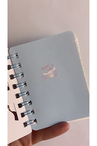 synshop Blocnotes cu spirală în dungi cu copertă aurie Kuromi Cinnamoroll My Melody Melody, cadou pentru birou și școală