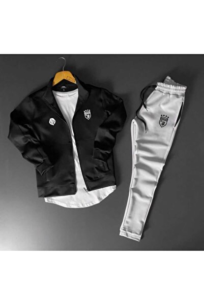 NOFLEN Cb Printed Scuba Bottom Top Tracksuit Set