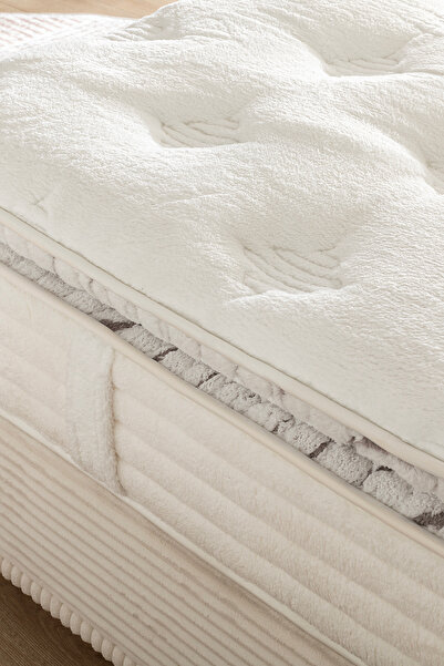 GOOD NİGHT DOLCE – 32 cm Peluş Kumaşlı Beş Bölgeli Torba Yaylı Yatak