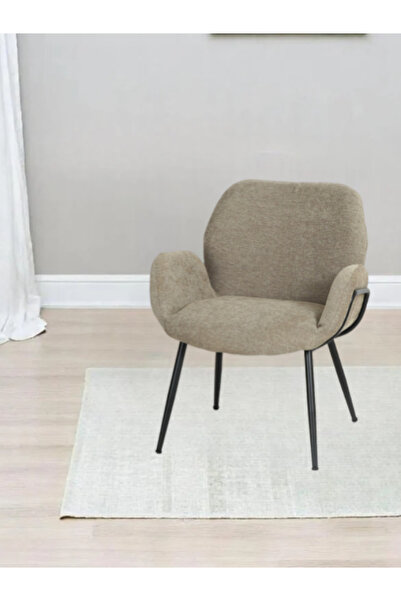 BEC13 كرسي مفرد قماش - تصميم عصري مع أرجل معدنية قوية للصالون وغرفة المعيشة