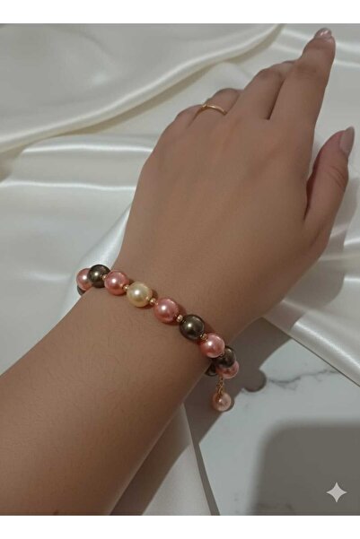 DenEs Life سوار لؤلؤ مع تفاصيل سلسلة