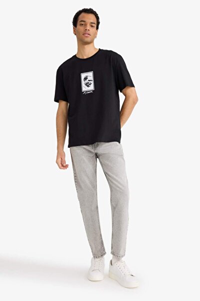 DeFacto Regular Fit Ataturk Printed Short Sleeve T-Shirt G6504Ax25Wn