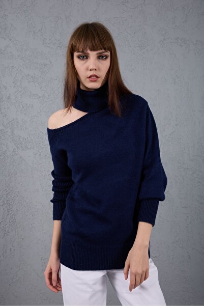 sumoda Tricotaj pentru femei Pulover Yumoş cu umeri goi, croială confortabilă...