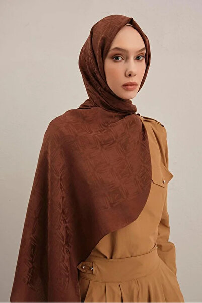 Armine Lyocell Naia Square Monogram Shawl 6 16