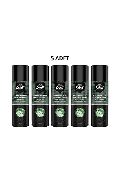 Selsil Elektronik Devre Kart Temizleme Spreyi 200ml 5 Adet