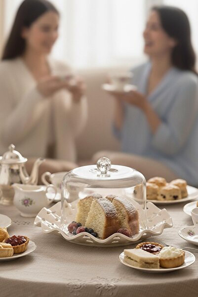 Mustran White Acrylic Perforated Bell Jar Display and Storage Container - 2 Pieces