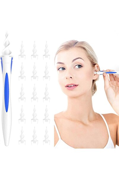 Twinkle Mart Spiral Silicone Ear Wax Remover Kit with 16 Replacement Tips