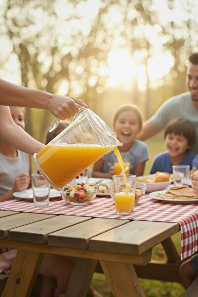 Mustran Acrylic 2 Lt Transparent Jug (Fits in the Refrigerator Door Shelf)