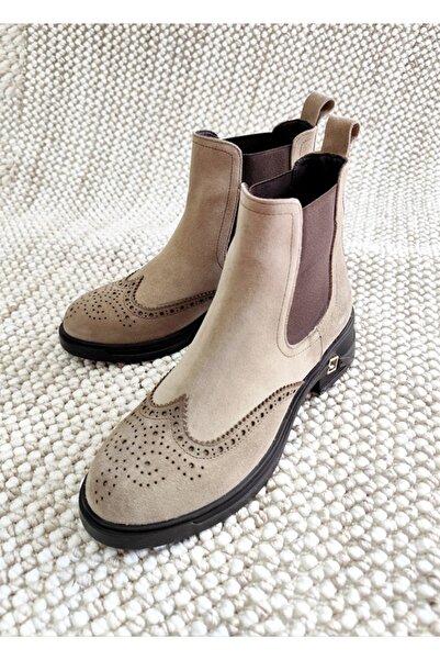 Of&Off Women's Genuine Leather Casual Boots