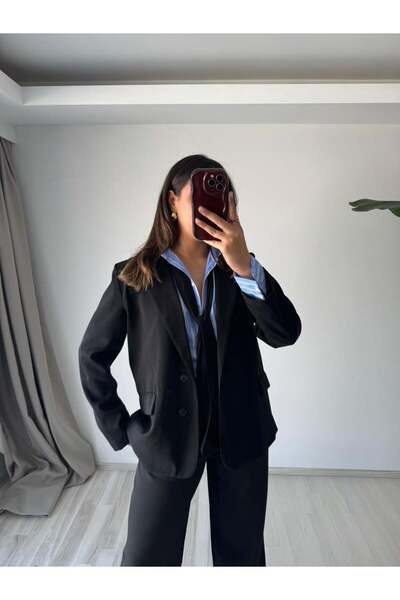 Güneş Κλασικό κοστούμι μπλέιζερ με κουμπιά και παντελόνι παλάτσο