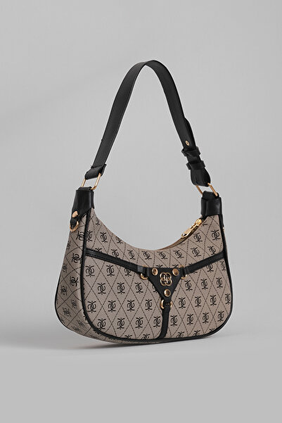 CANTACOMBINE Geantă de umăr cu model pentru femei, gri