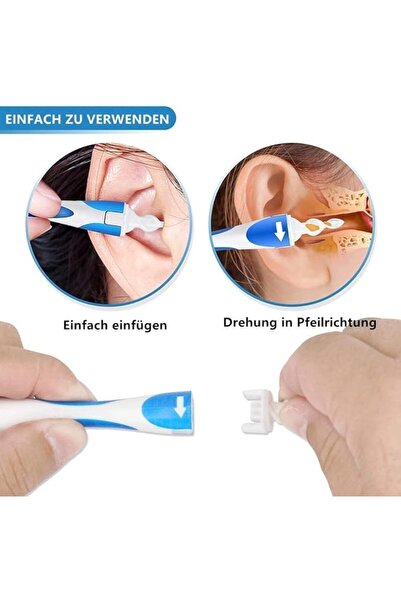 Twinkle Mart Ear Wax Remover with 16 Soft Silicone Washable Tips, Spiral Ear Cleaner Kit for Adults & Kids