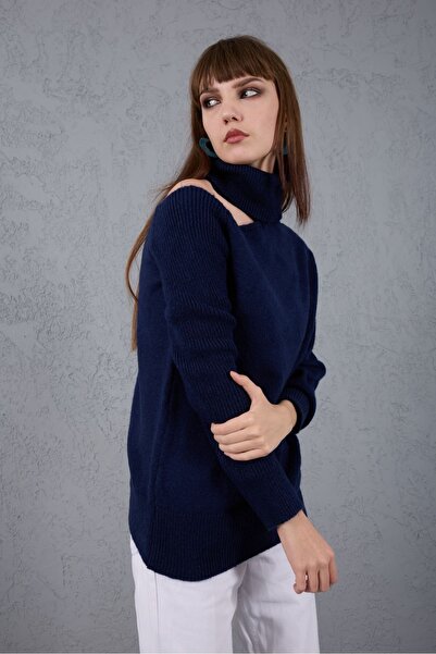 Su Moda Women's Knitwear Sweater Soft Off-The-Shoulder Trend New Year Skiing Relaxed Fit