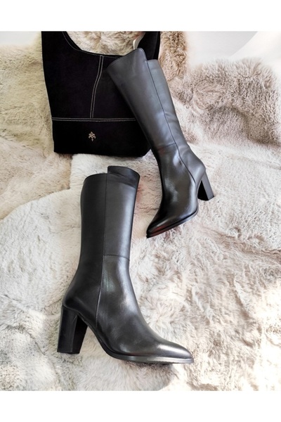Of&Off Women's Genuine Leather Classic Boots