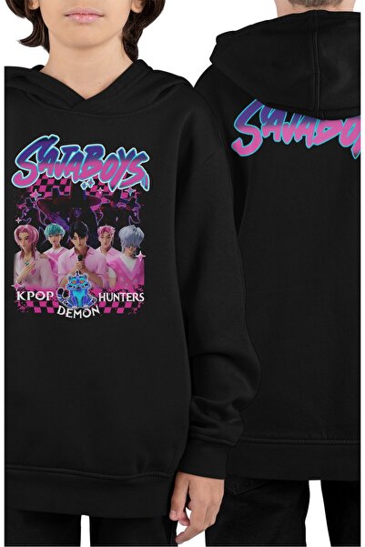 Fuddy Moda Sajaboys Ense cu imprimeu pentru copii cu glugă Swea tricou , Hano...