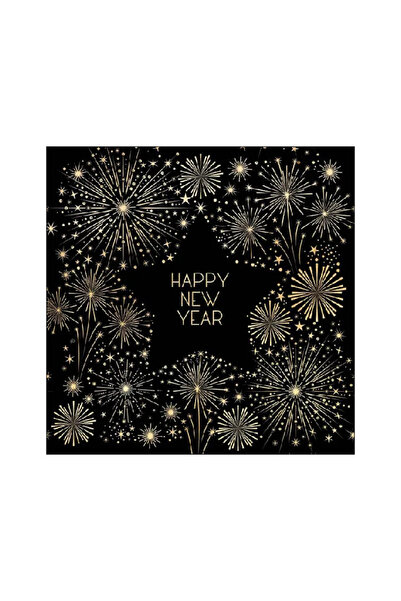 Ambiente Table napkins 33x33 cm Golden New Year FSC Mix