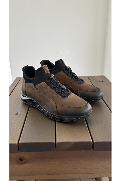 Hammer Jack 19664 Brown Genuine Leather Full Orthopedic Casual Daily Men's Shoes