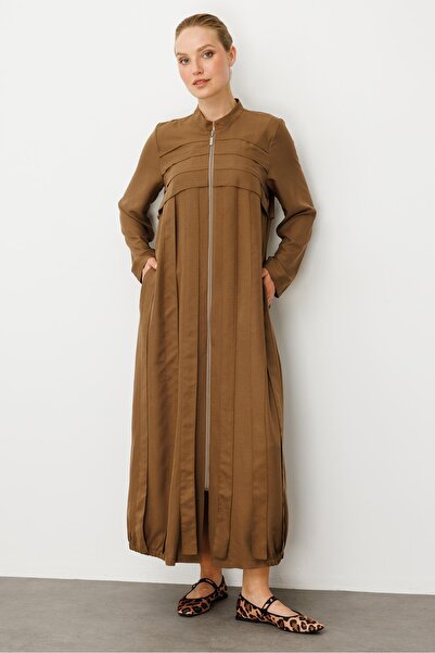 Micca Rouge/ S Parça El İşi Dikiş Detaylı Elbise / Kap-Vizon