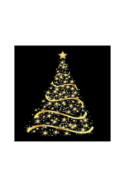 Ambiente Table napkins 33x33 cm Shining Tree Black (FSC Mix)