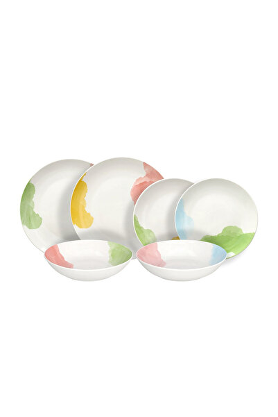 Tognana 18-piece table set, multicolor porcelain, Madison Collection