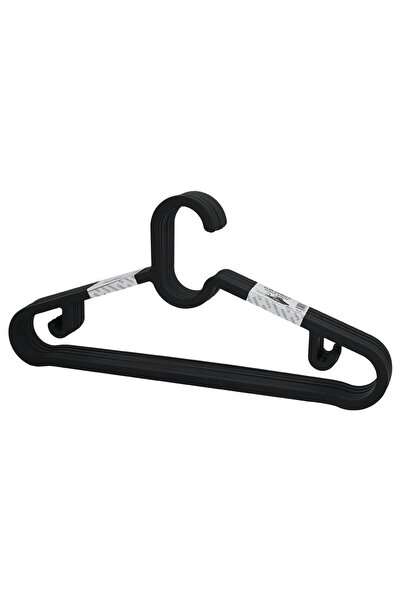 Go İthalat 10 قطع من علاقات الملابس البلاستيكية - رمادي أنثراسيت (5250)