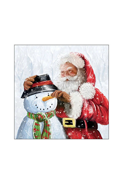 Ambiente Table napkins 33x33 cm - Santa and snowman (FSC Mix)