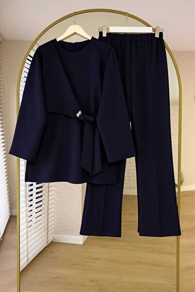 LİA TESETTÜR Buckle Detailed Double Suit