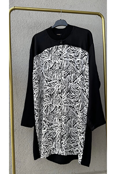 Invee Cămașă cu model zebră supradimensionat