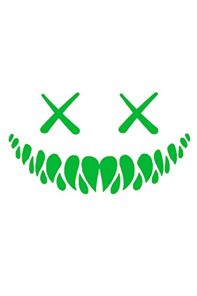 Oracal Sticker luneta sau caroserie Demon, 40cm, verde