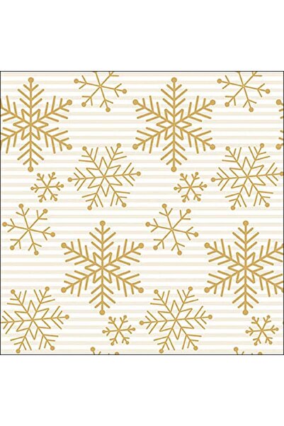 Ambiente Table napkins 33x33cm Falling Crystals Gold