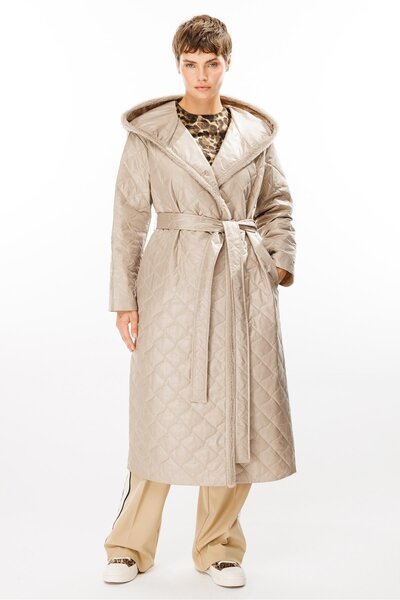 Micca Sorf (suni) Kürk Garni Baharlık Hafif İçi Dolgulu Spor Trenç Kap Kaban-Taş