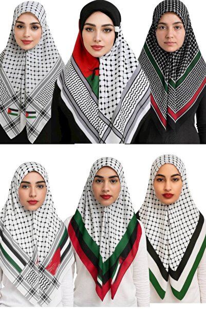 ALDAIYR 6 Pieces of 100/100 Santa Palestine Flag