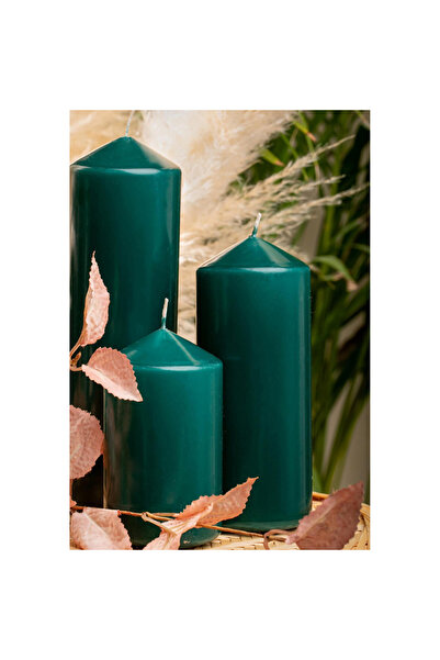 Luxodor Candles Luxodor paraffin candle 6×10 cm dark green