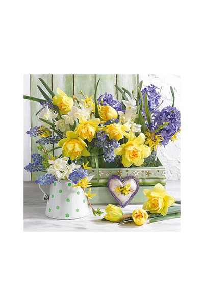 Ambiente Șervețele de masă 33x33 cm Mix de flori FSC Mix