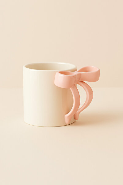 Mirilliahome Bow Handle Porcelain Mug |   300 ml