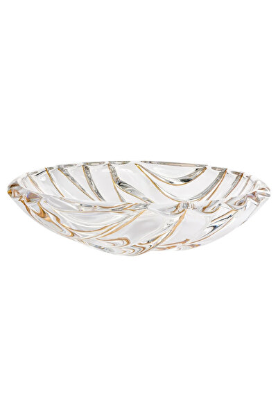 Bohemia Cristal Bohemia crystal fruit bowl Bamboo Gold 336