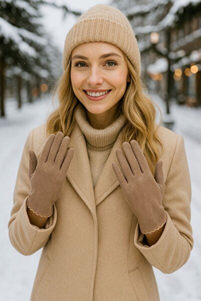 MARBERRY قفازات نسائية تعمل باللمس من ماركة Vizon Kaşe