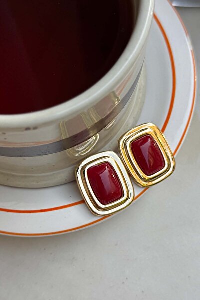 AMORE.İST STORE Madam Gold Çerçeveli Küpe