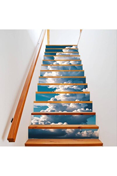 Avex Autocolant decorativ pentru scări interioare, imprimare autocolantă de î...